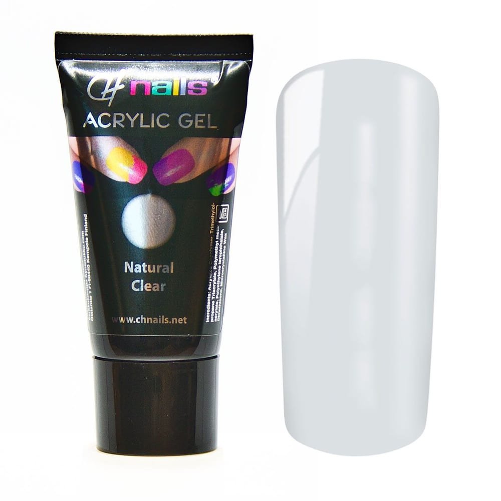CH Nails · Akryyligeeli Natural Clear